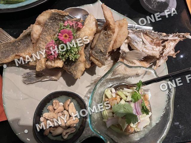 A family meal set out on the table.